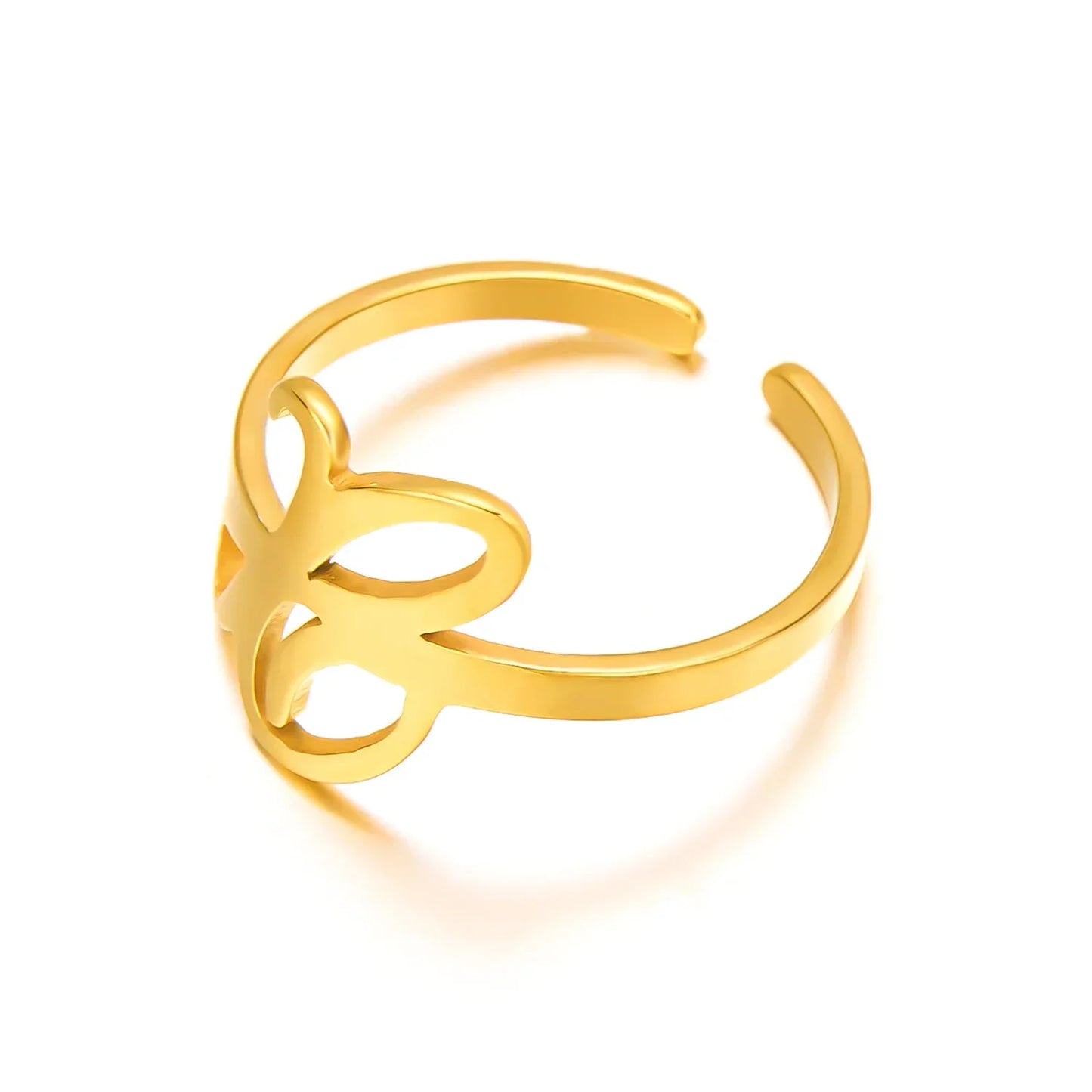 Personalized Script Monogram Initial Ring