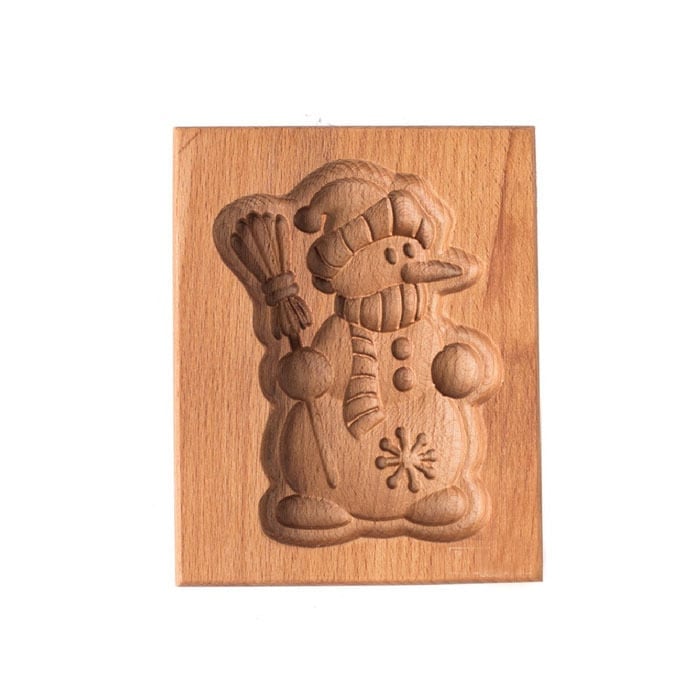 Wooden Cookie Cutter Set with Engraved Designs