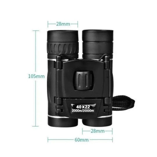 Portable 40x22 High Power Travel Binoculars