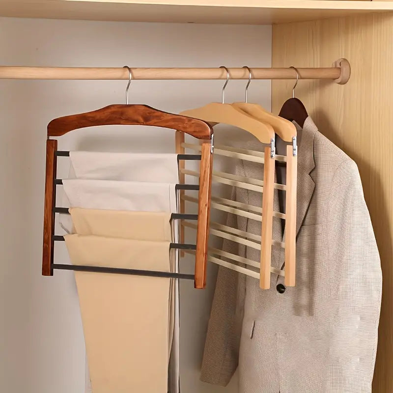 Space Saving Closet Pants Hanger Organizer Bar