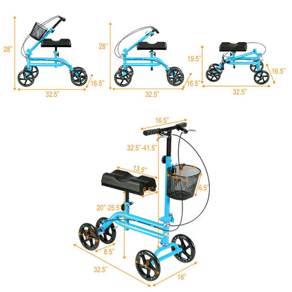 Compact Folding Knee Scooter