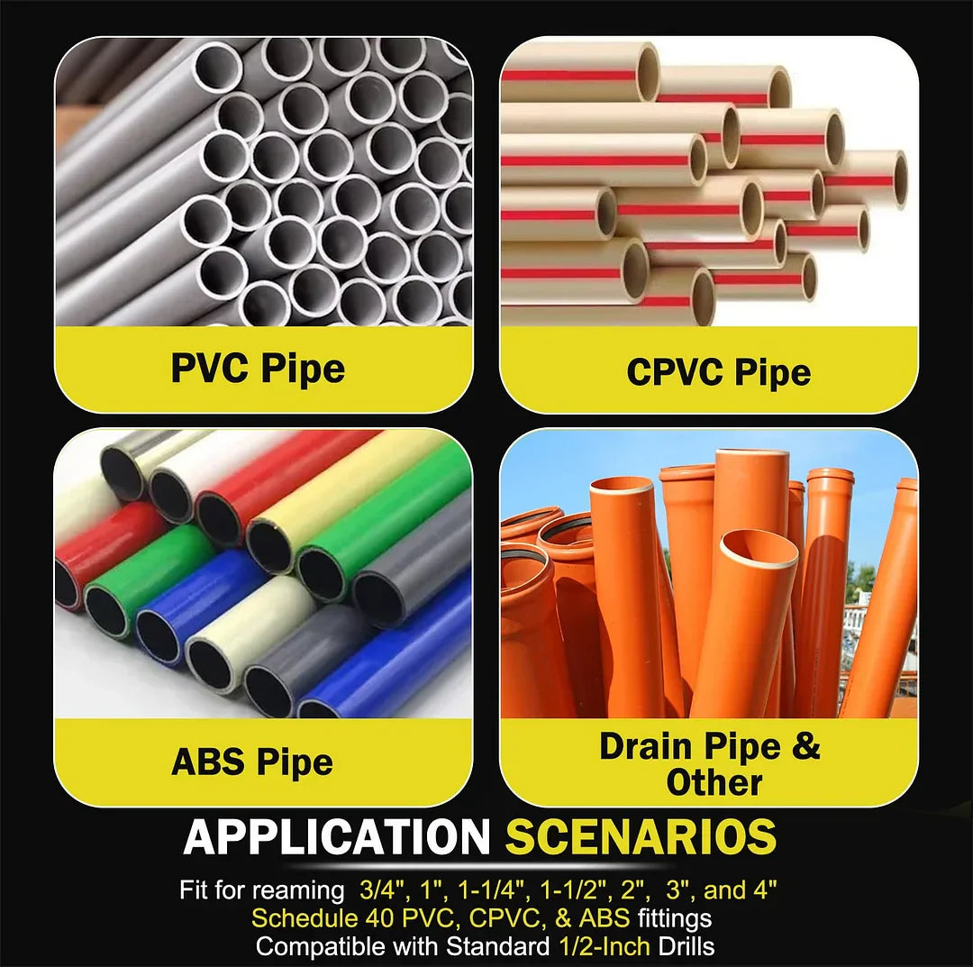 Essential Pipe Reamer Set for PVC and ABS Pipes