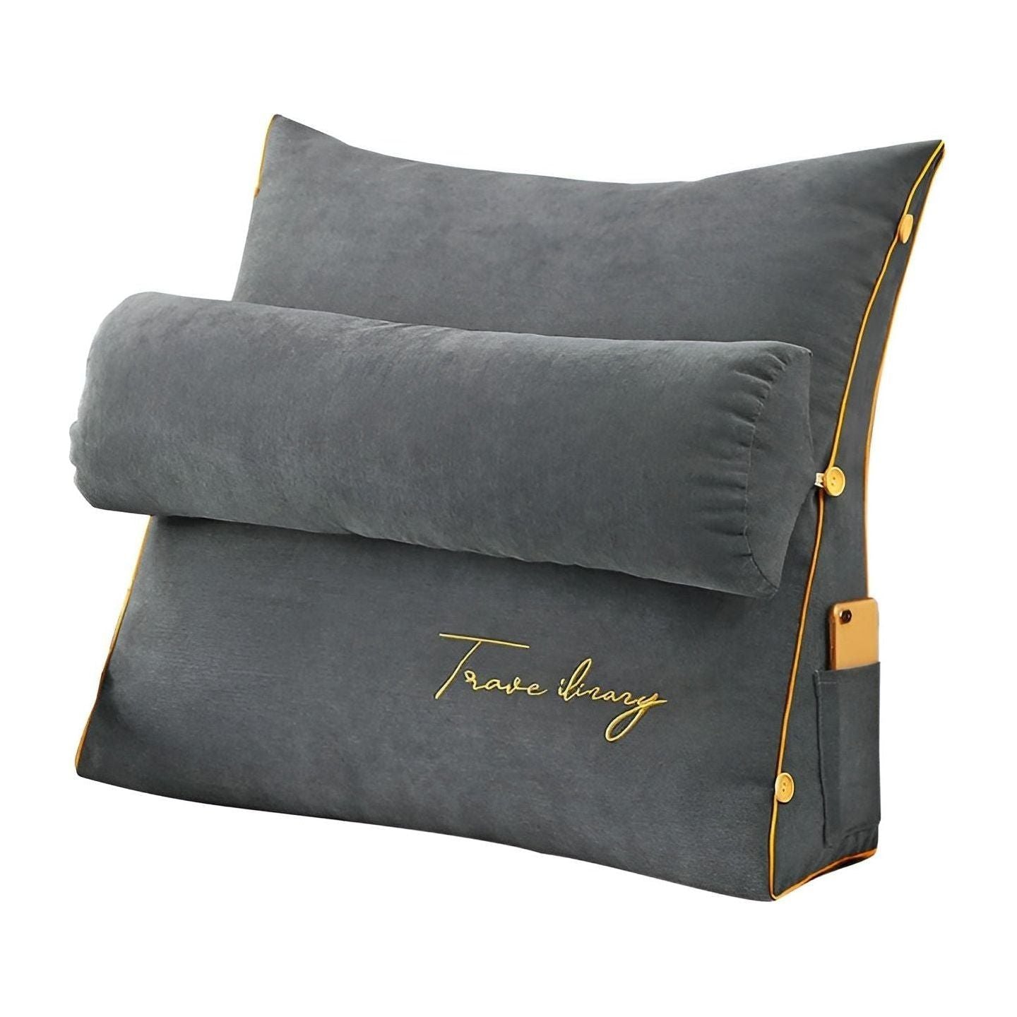 Comfortable Reading Pillow with Backrest for Bed and Sofa - Halri