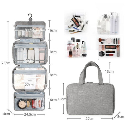 Waterproof Travel Toiletry Bag with Hang Loop