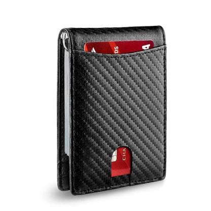Thin Mens Leather RFID Wallet
