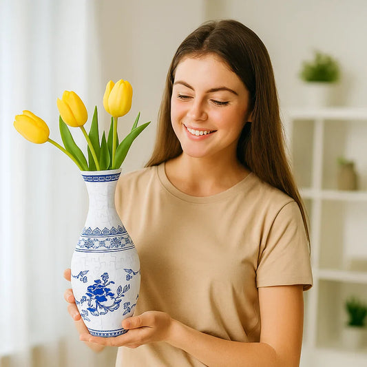 Beautiful 3D Flower Vase Puzzle - Halri
