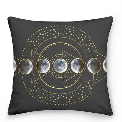 Colorful Astrology Sun Moon Throw Pillows