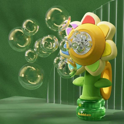 Fun Automatic Flower Bubble Blower Machine