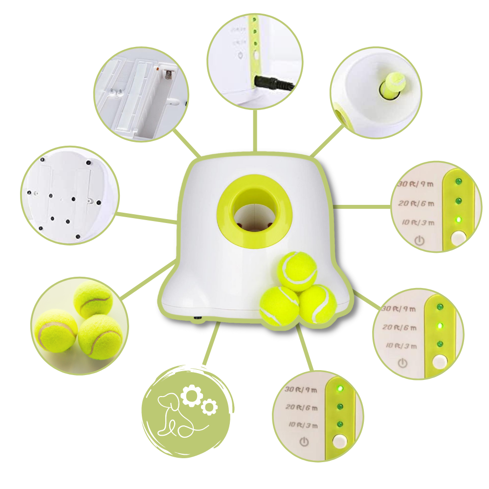 Fun Dog Ball Launcher Toy - Automatic Pet Thrower