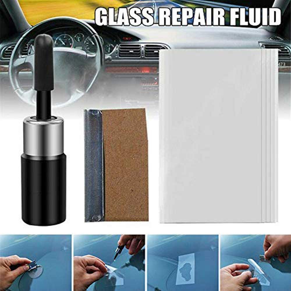 Fast Windshield Crack and Scratch Fix Kit