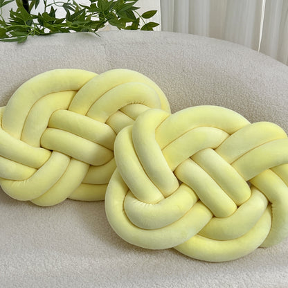 Plush Cloud Pillow with Button Detail