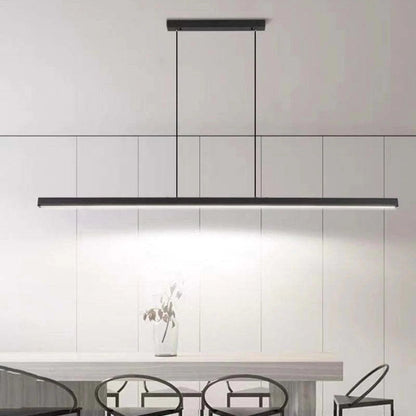 Simple Linear Pendant Light Modern Adjustable Ceiling Lamp