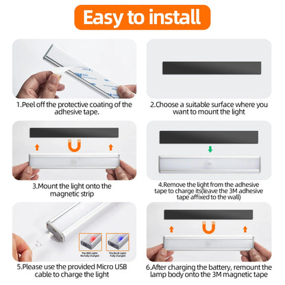 3 Pack Closet LED Shelf Lighting Kits
