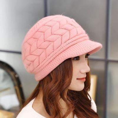 Warm Rabbit Beanie Knit Hats