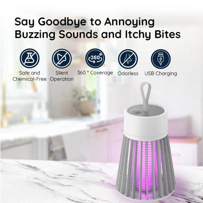 Compact USB Powered Mosquito Killer Lamp with LED Light