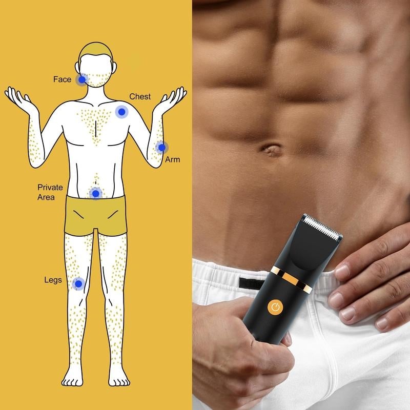 3-in-1 Mens Electric Body Trimmer