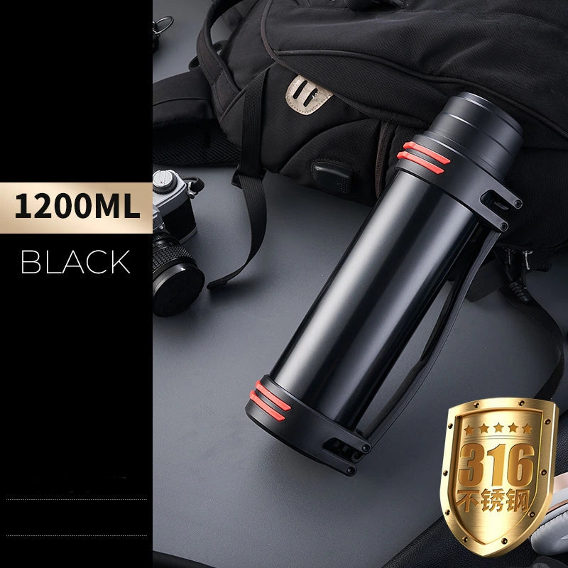 Large Insulated Stainless Steel Water Bottle - Halri