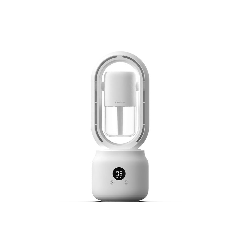 Quiet Slim Fan with Humidifier and Nightlight