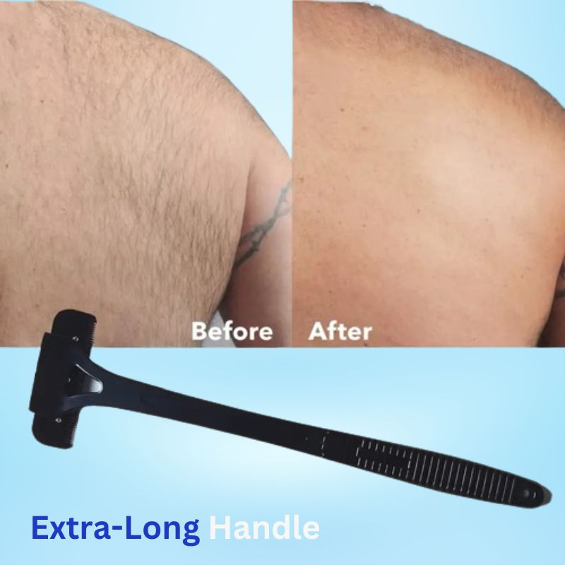 Easy Back Hair Trimmer for Men with Long Handle