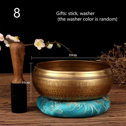 Authentic Tibetan Meditation Sound Bowl Set
