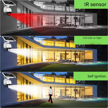 Outdoor 4K Wi-Fi Solar Powered Security Camera with Night Vision