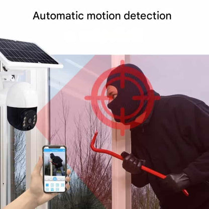 Outdoor 4K Wi-Fi Solar Powered Security Camera with Night Vision