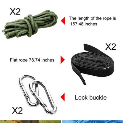 Portable Camping Hammock Set with Bug Net and Rain Fly
