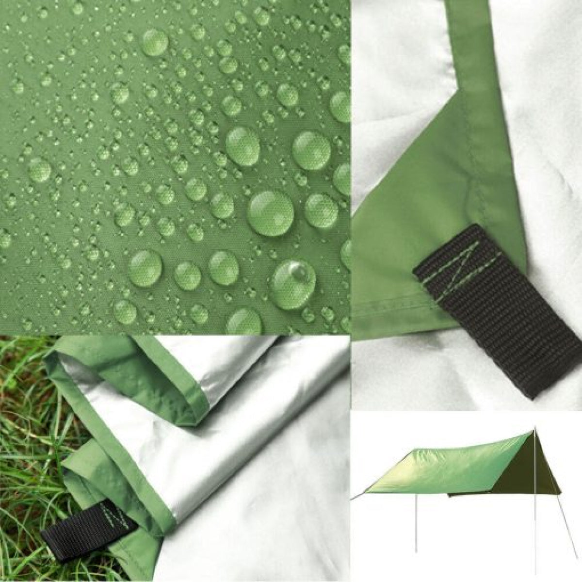 Portable Camping Hammock Set with Bug Net and Rain Fly