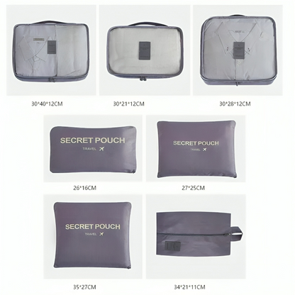 Spacious Travel Storage Bag Set with Extra Compartments