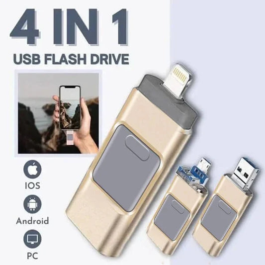 4-in-1 Premium Multi USB Flash Drive - Halri