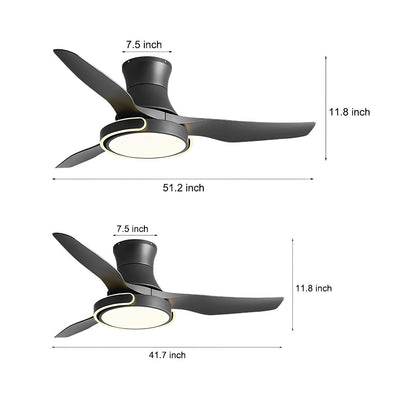 Stylish Ceiling Fan with Light and Remote