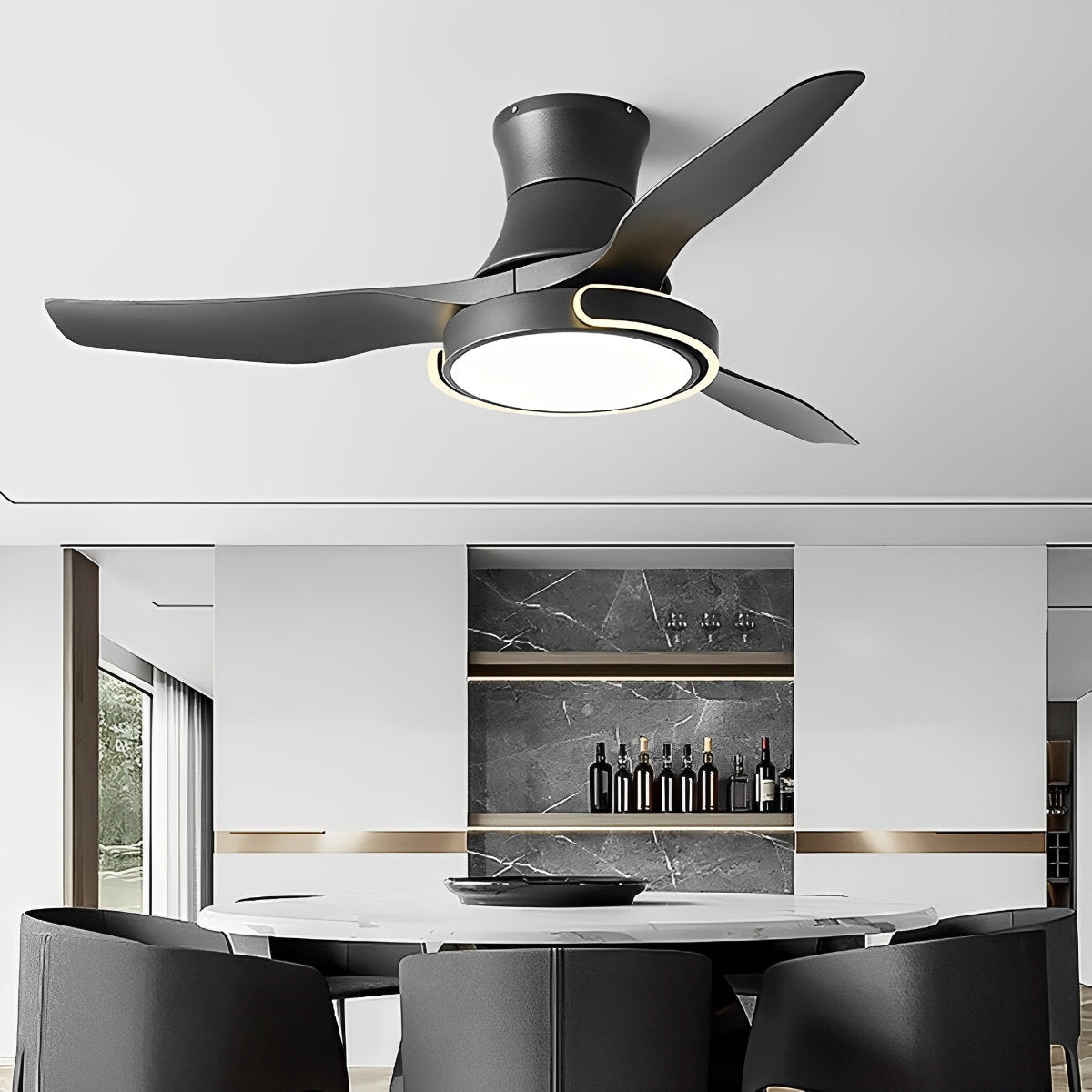 Stylish Ceiling Fan with Light and Remote