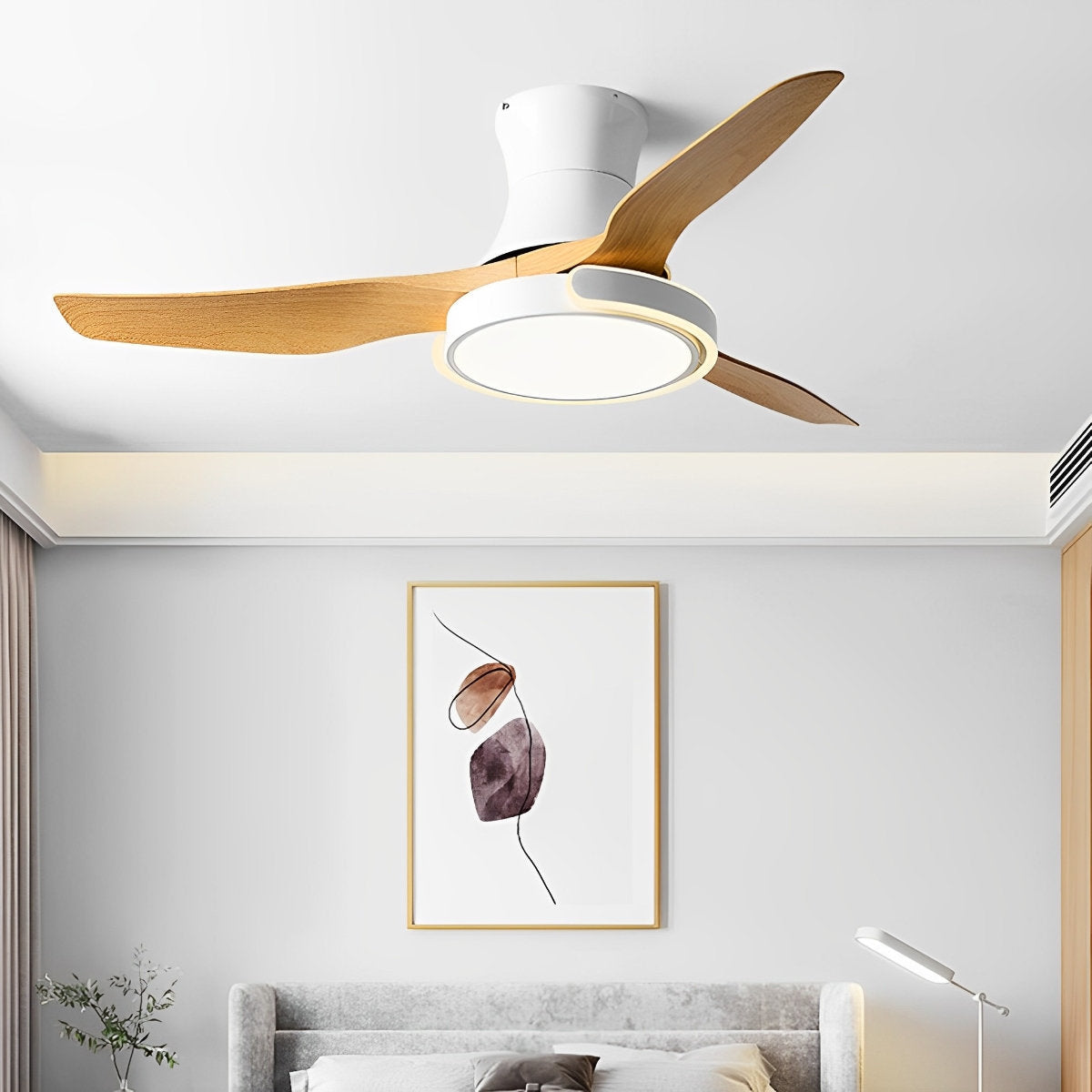 Stylish Ceiling Fan with Light and Remote