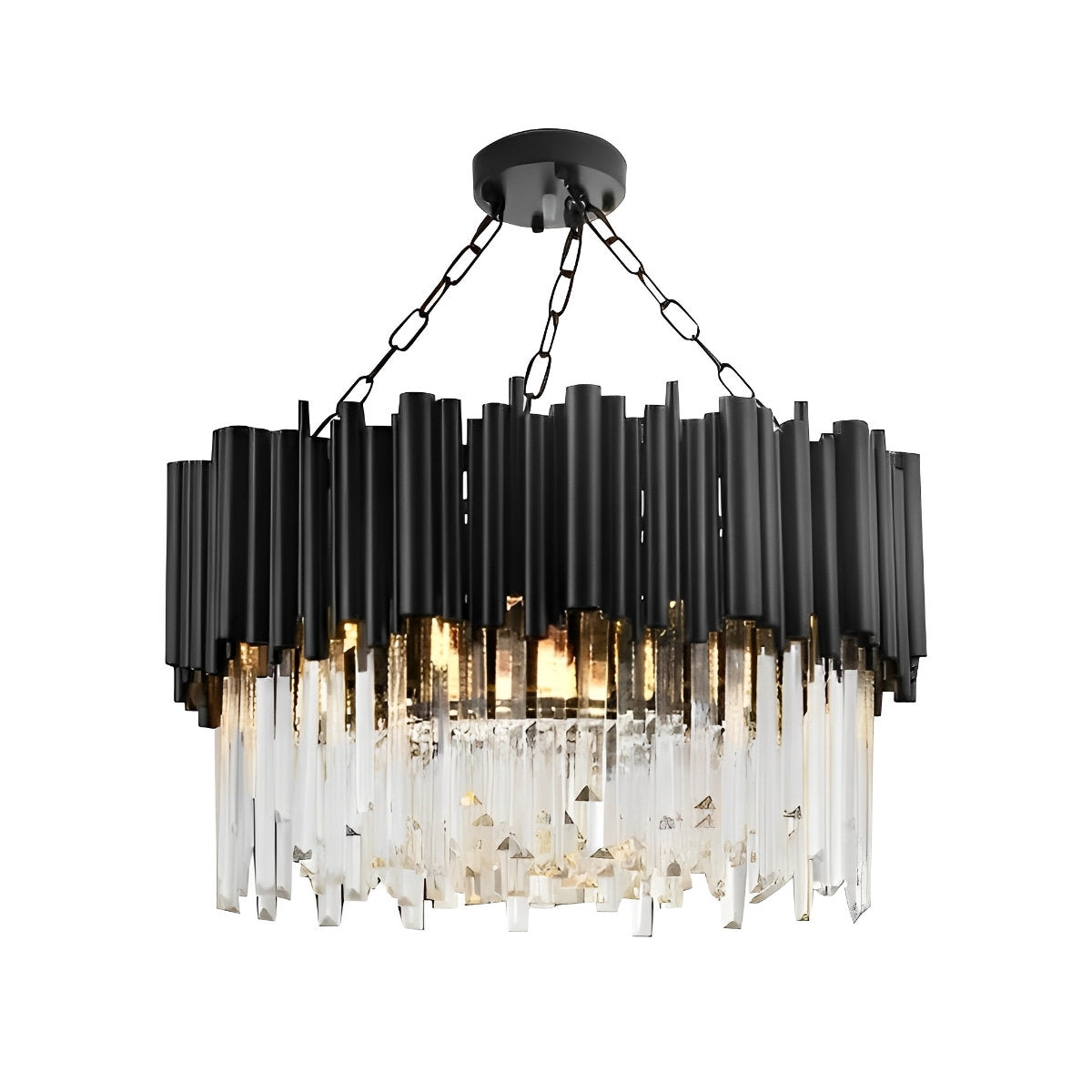 Sleek Glass Chrome Luxury Pendant Light Fixture