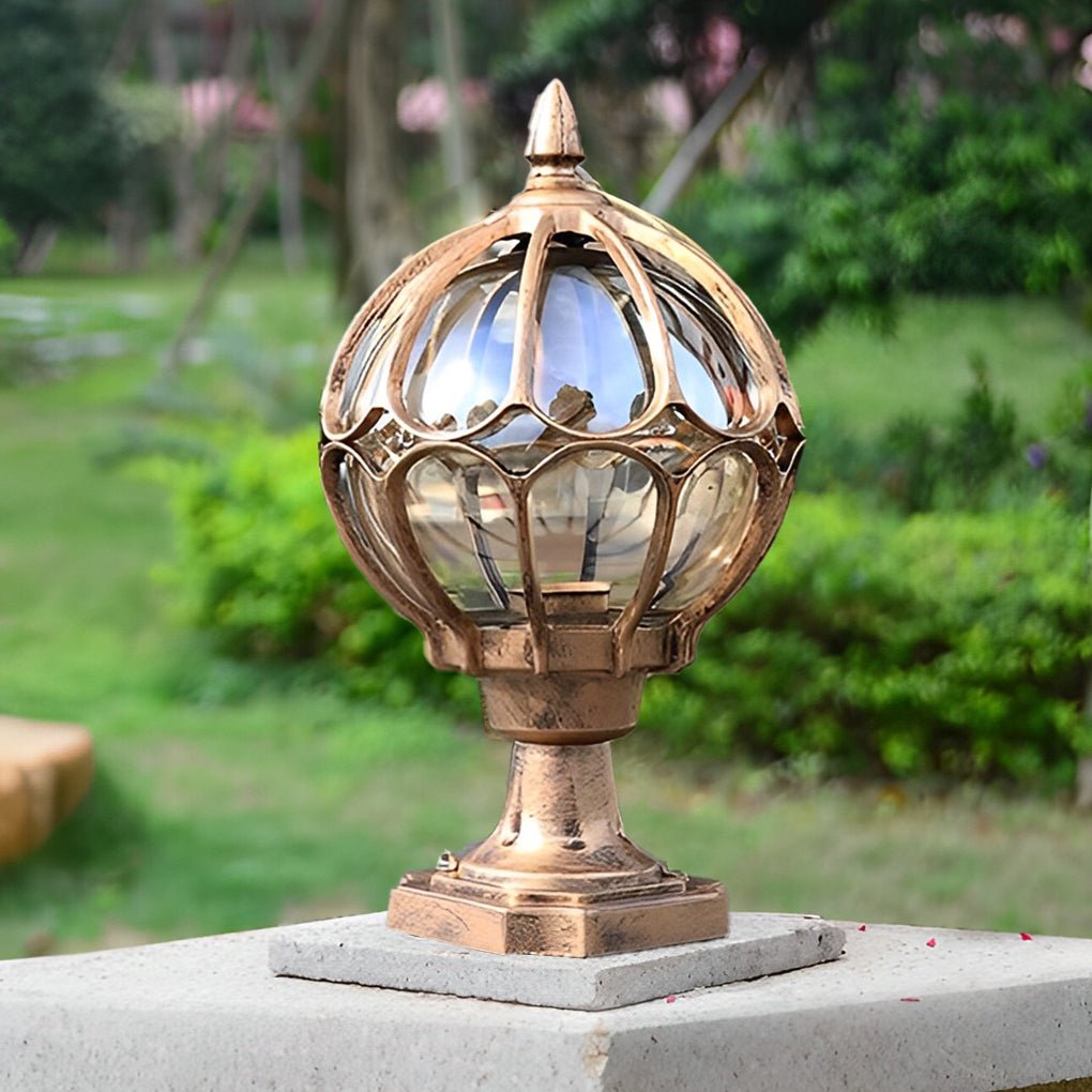 Rustic Antique Style Outdoor Lantern Post Light