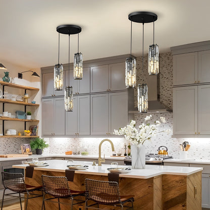 Luxury Metal Glass Pendant Ceiling Light Fixture