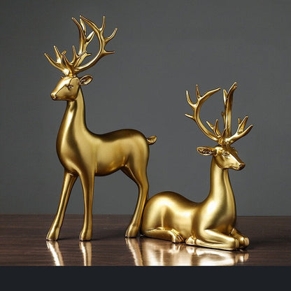 Luxury Pair Deer Home Decor Figurines