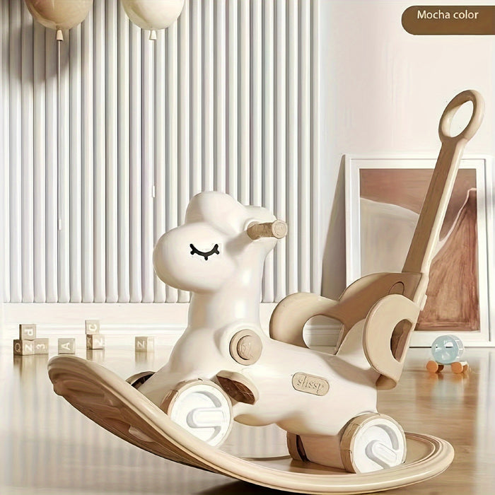 2-in-1 Baby Rocking Horse Balance Bike - Fun Safe Rider