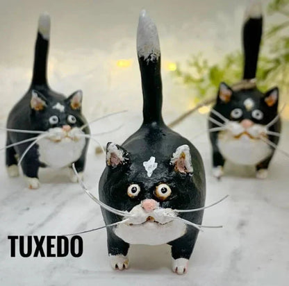 Adorable Small Cat Collectible Figurine