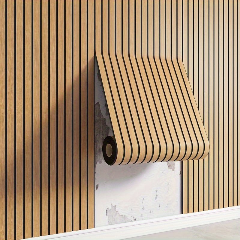 Sticky Wood Effect 3D Wall Panels For Home Decor