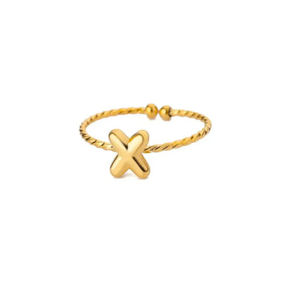 Simple Personalized Initial Bubble Ring