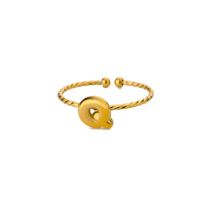 Simple Personalized Initial Bubble Ring