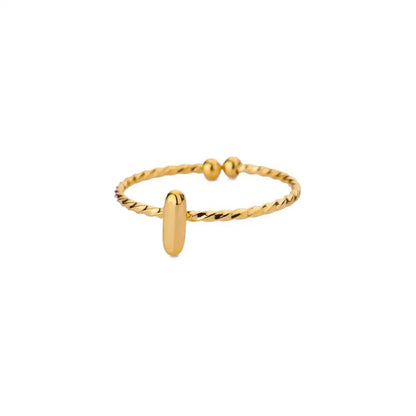 Simple Personalized Initial Bubble Ring
