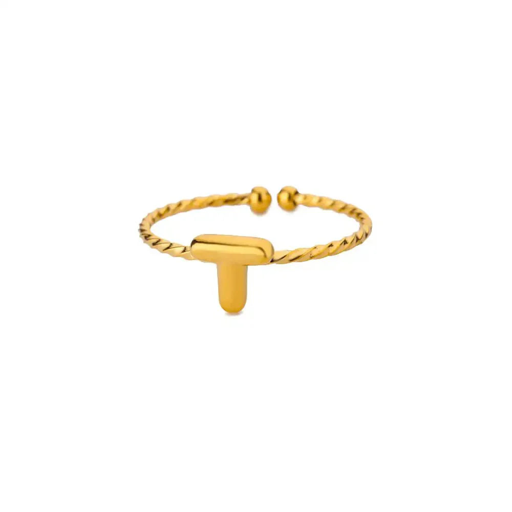 Simple Personalized Initial Bubble Ring