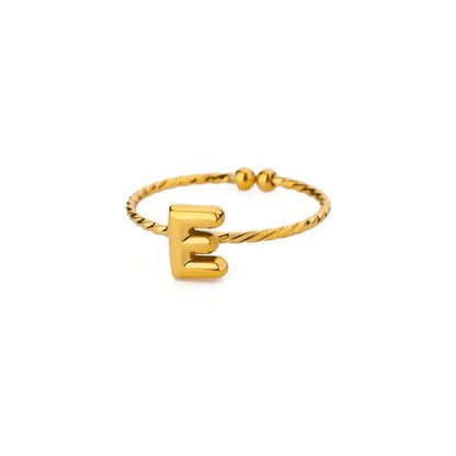 Simple Personalized Initial Bubble Ring