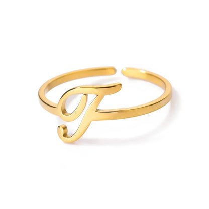 Simple Personalized Initial Letter Rings