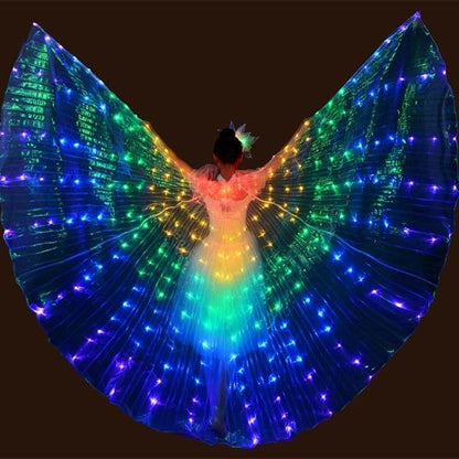 Colorful LED Dance Wings Costume