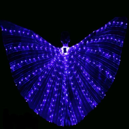 Colorful LED Dance Wings Costume