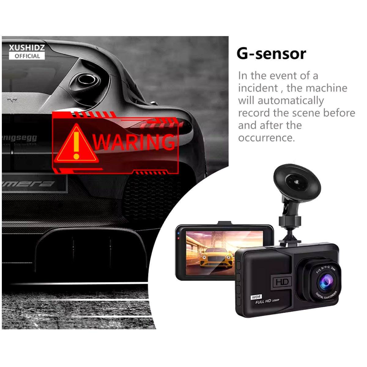 HD Car Dash Cam for Clear Video and Safe Driving