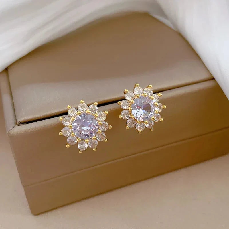 Beautiful Floral Sunflower Jewelry Set